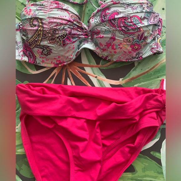 Anne Cole NEW WITH TAG MEDIUM r High-Waist Ruched/ Convertible Bikini Bottoms - Picture 7 of 13